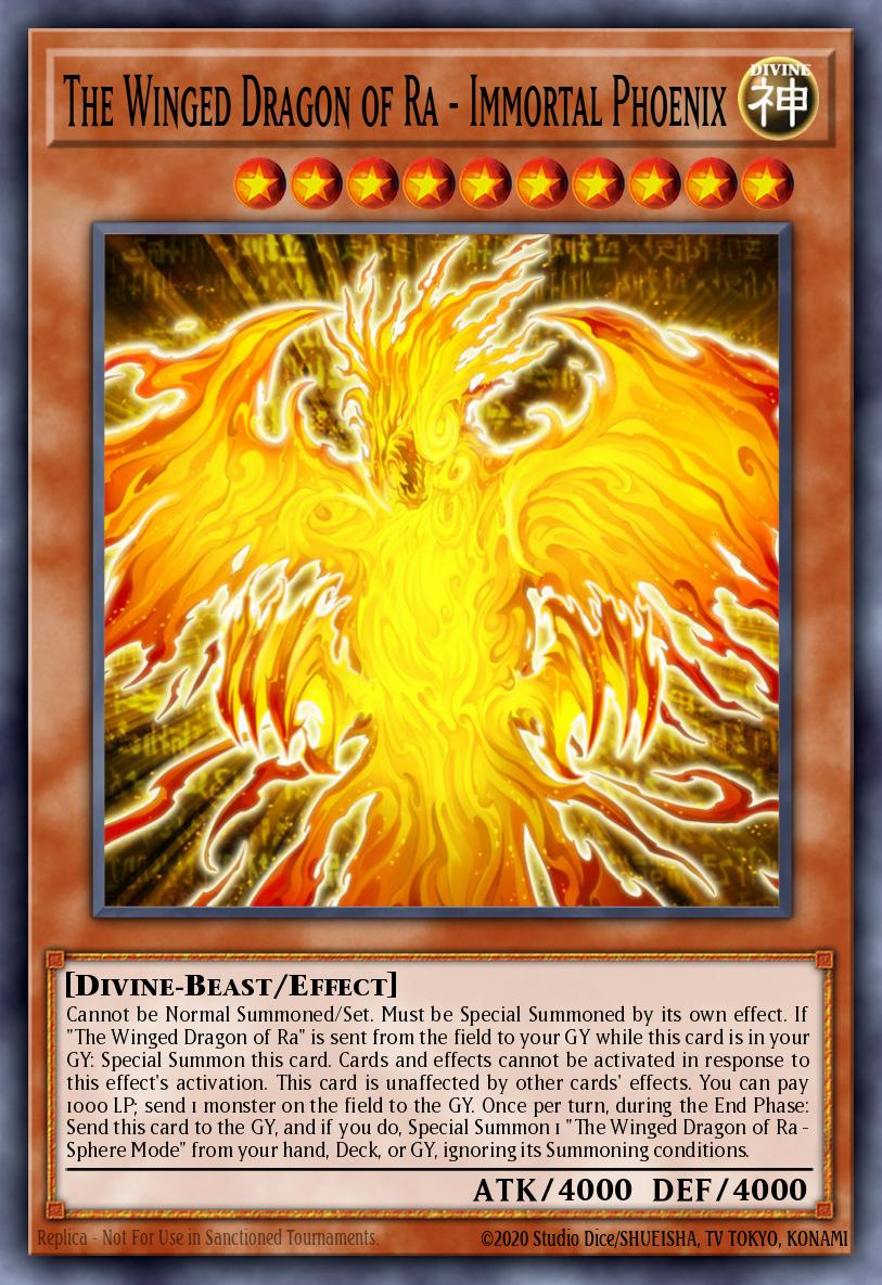 The Winged Dragon of Ra - Immortal Phoenix MIL1-EN001 – Millennium Pack
