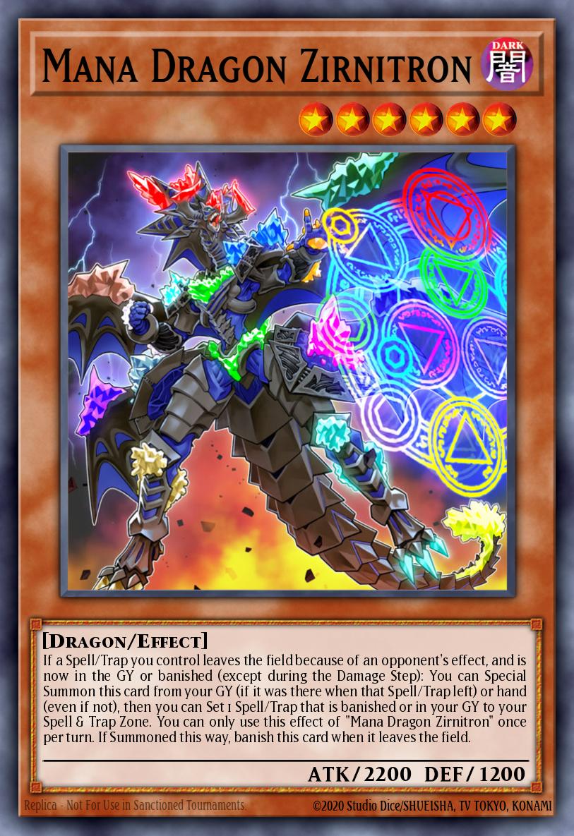 Mana Dragon Zirnitron MP19-EN090 – 2019 Gold Sarcophagus Tin Mega Pack