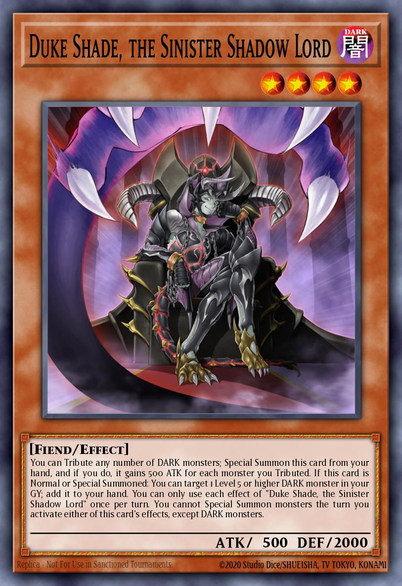Duke Shade, the Sinister Shadow Lord EGS1-EN017 – Egyptian God Deck: Slifer the Sky Dragon