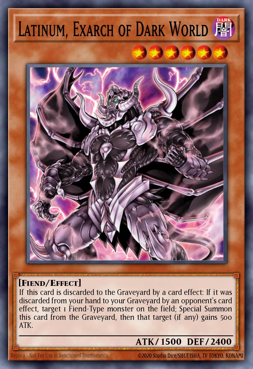 Latinum, Exarch of Dark World SR13-EN006 – Structure Deck: Dark World