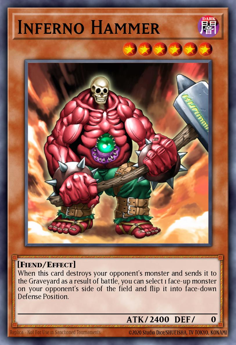 Inferno Hammer CMC-EN002 – Yu-Gi-Oh! Capsule Monster Coliseum promotional cards