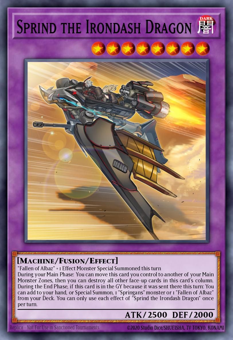 Sprind the Irondash Dragon SDAZ-EN045 – Structure Deck: Albaz Strike