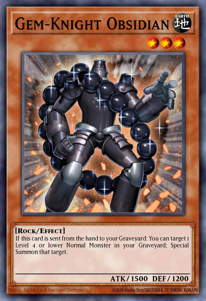 Gem-Knight Obsidian DT06-EN067 – Duel Terminal 6b