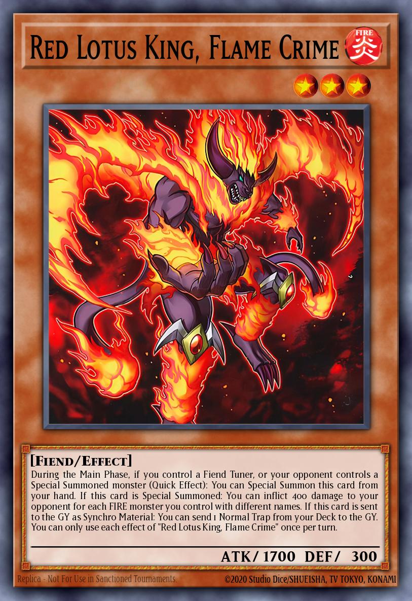Red Lotus King, Flame Crime MZMU-EN077 – Maze of Muertos