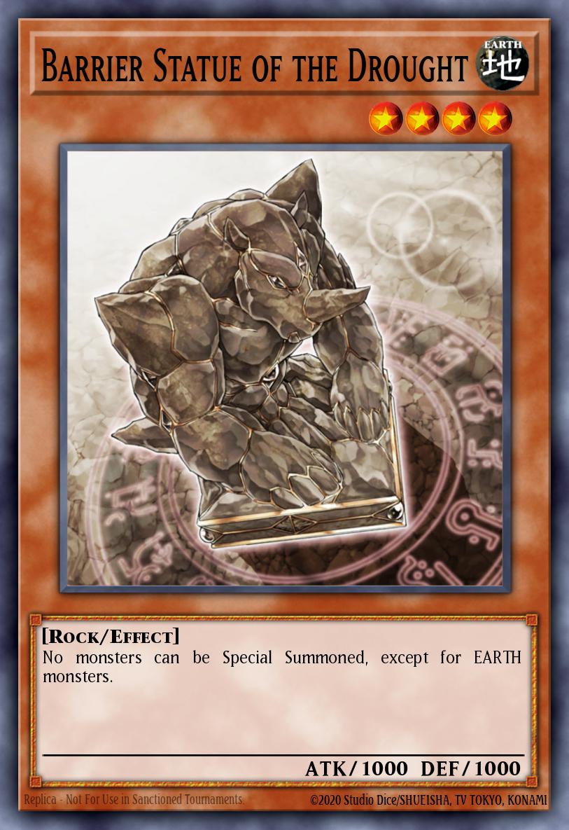 Barrier Statue of the Drought CDIP-EN022 – Cyberdark Impact