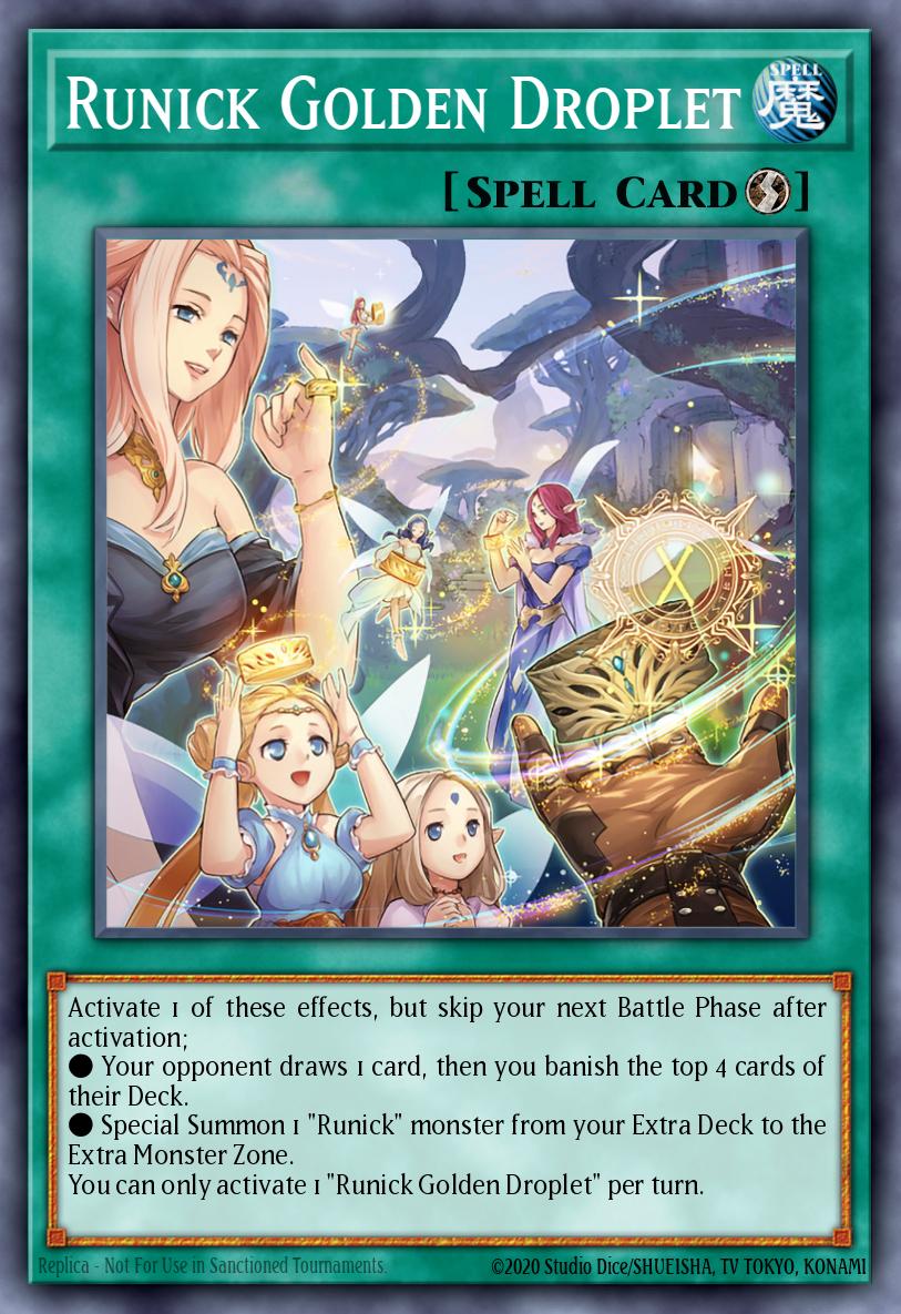 Runick Golden Droplet MP23-EN247 – 25th Anniversary Tin: Dueling Heroes Mega Pack