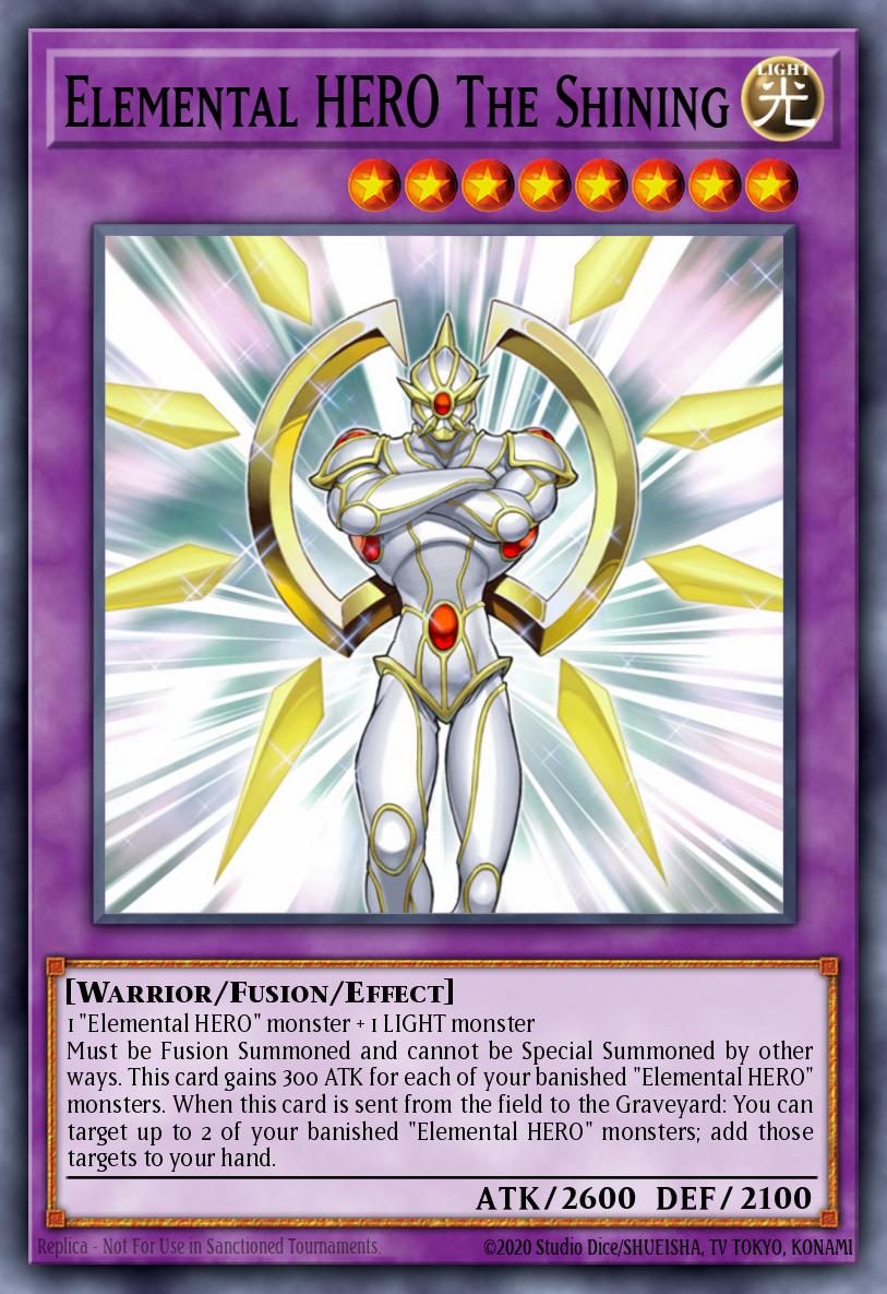 Elemental HERO The Shining YG06-EN001 – Yu-Gi-Oh! GX Volume 6 promotional card