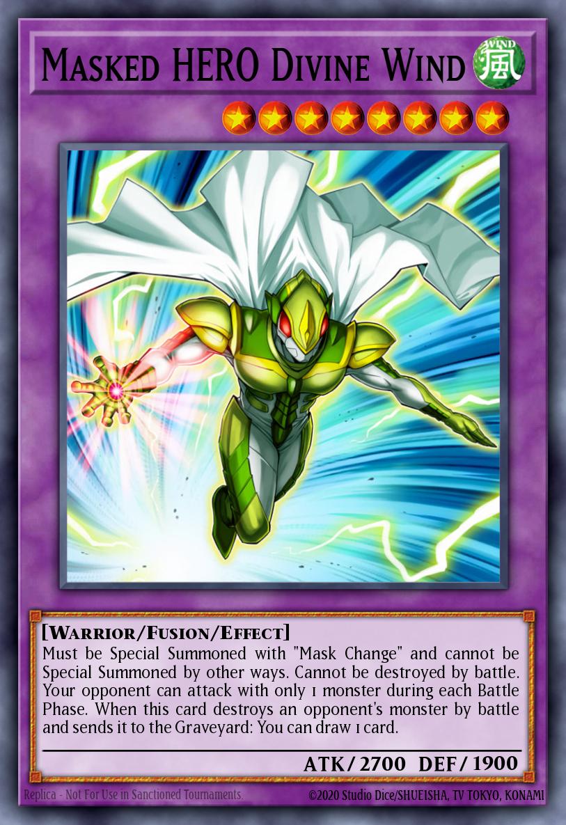 Masked HERO Divine Wind SDHS-EN043 – HERO Strike Structure Deck