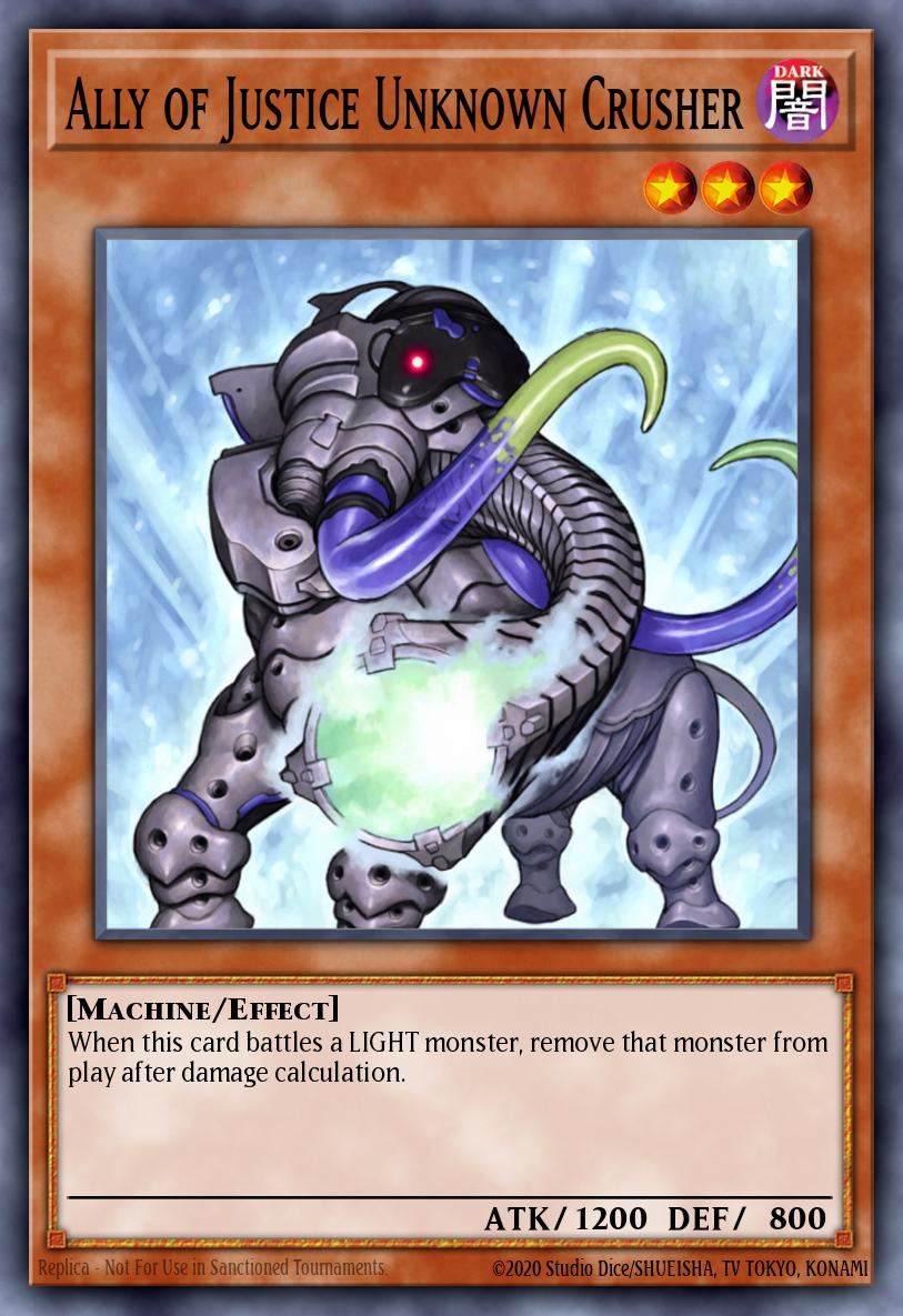 Ally of Justice Unknown Crusher DT01-EN079 – Duel Terminal 1