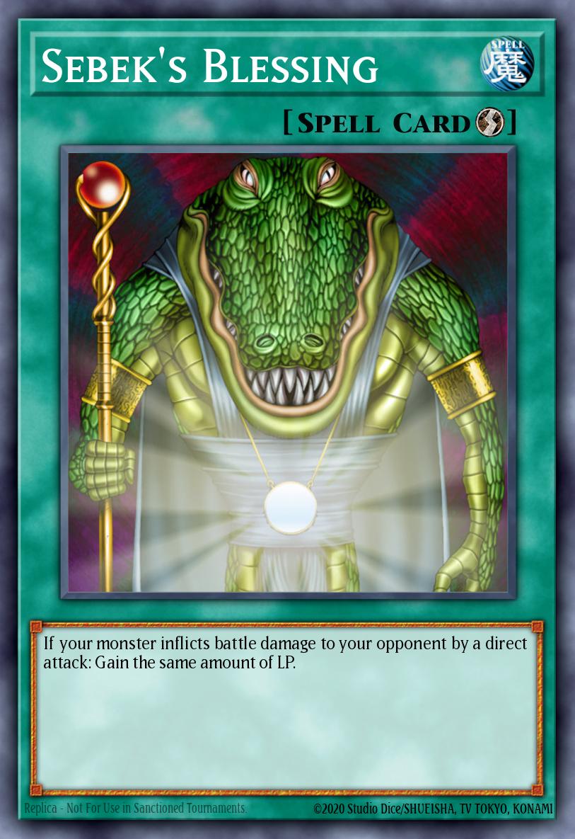 Sebek's Blessing PCJ-EN002 – Yu-Gi-Oh! Power of Chaos: Joey the Passion promotional cards