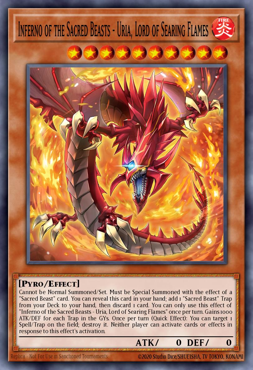 Inferno of the Sacred Beasts - Uria, Lord of Searing Flames CORI-EN005 – Chaos Origins