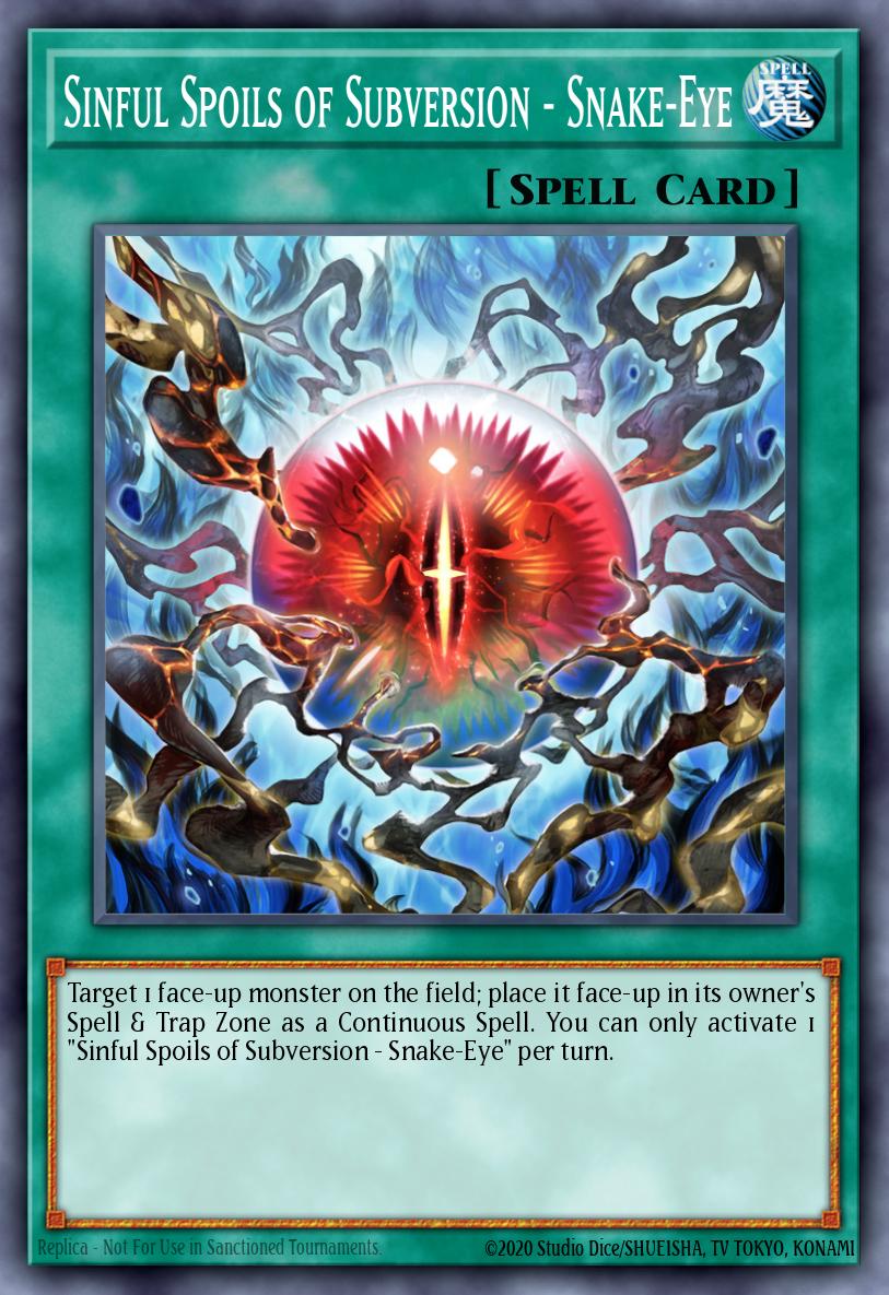 Sinful Spoils of Subversion - Snake-Eye DUNE-EN060 – Duelist Nexus
