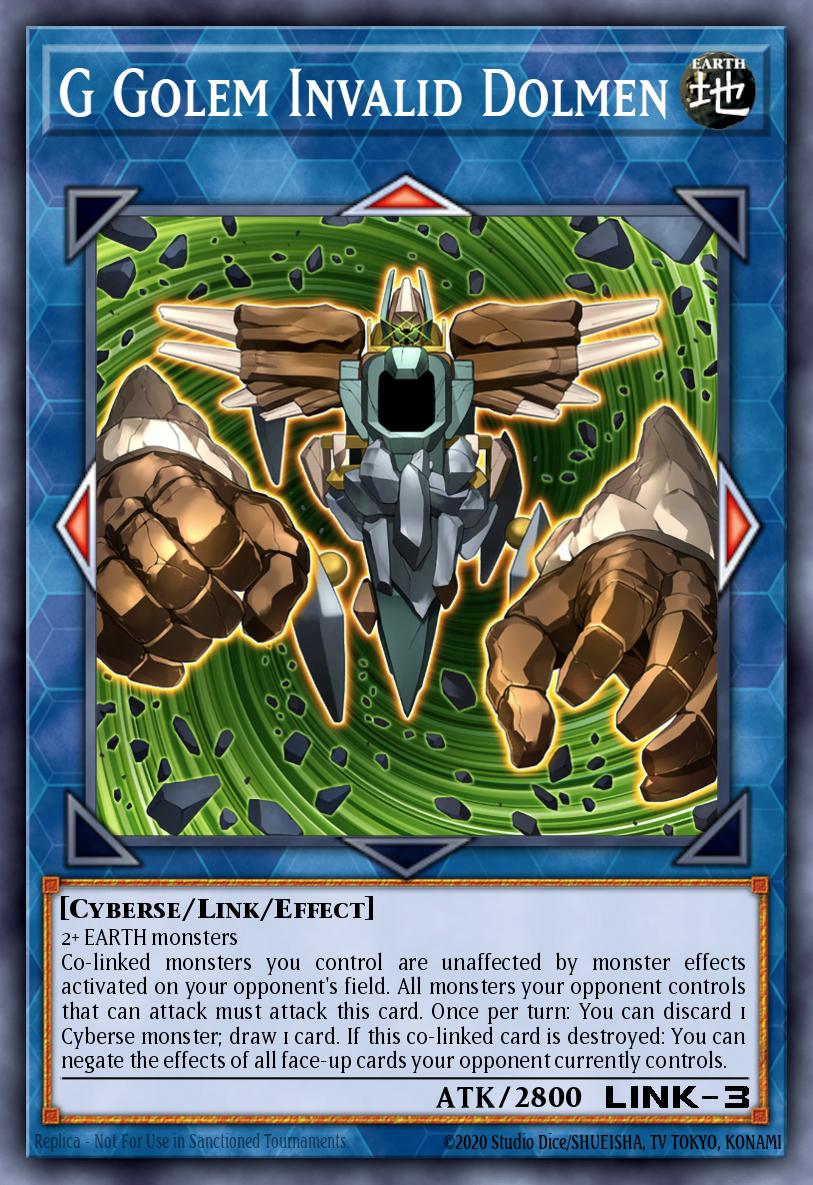 G Golem Invalid Dolmen BLCR-EN044 – Battles of Legend: Crystal Revenge
