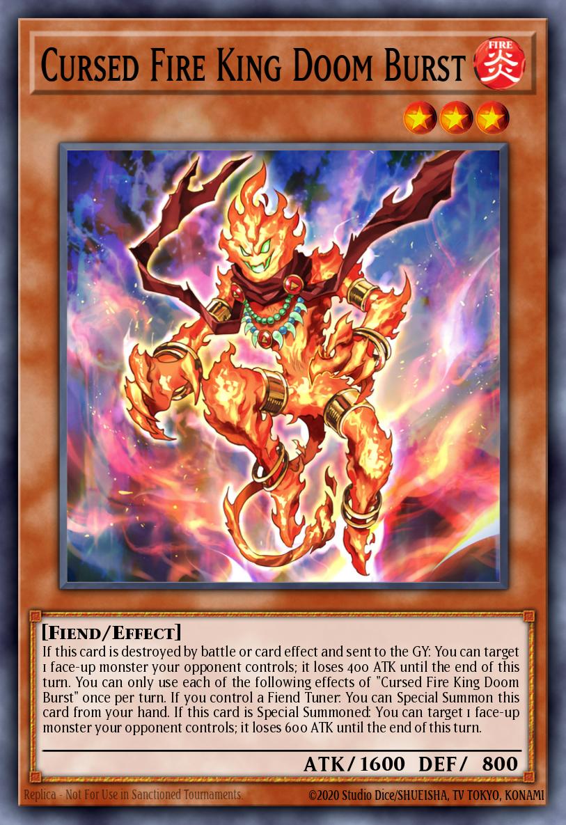 Cursed Fire King Doom Burst ROTA-EN099 – Rage of the Abyss