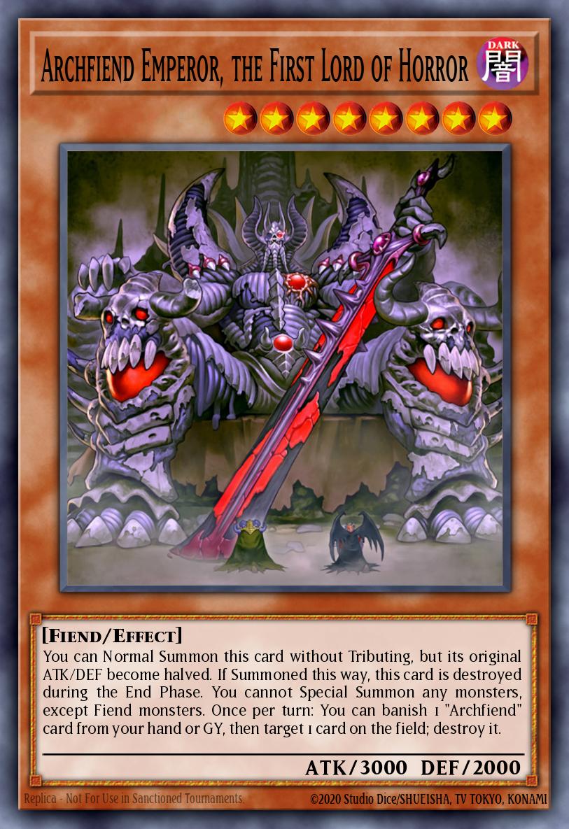 Archfiend Emperor, the First Lord of Horror JOTL-EN031 – Judgment of the Light