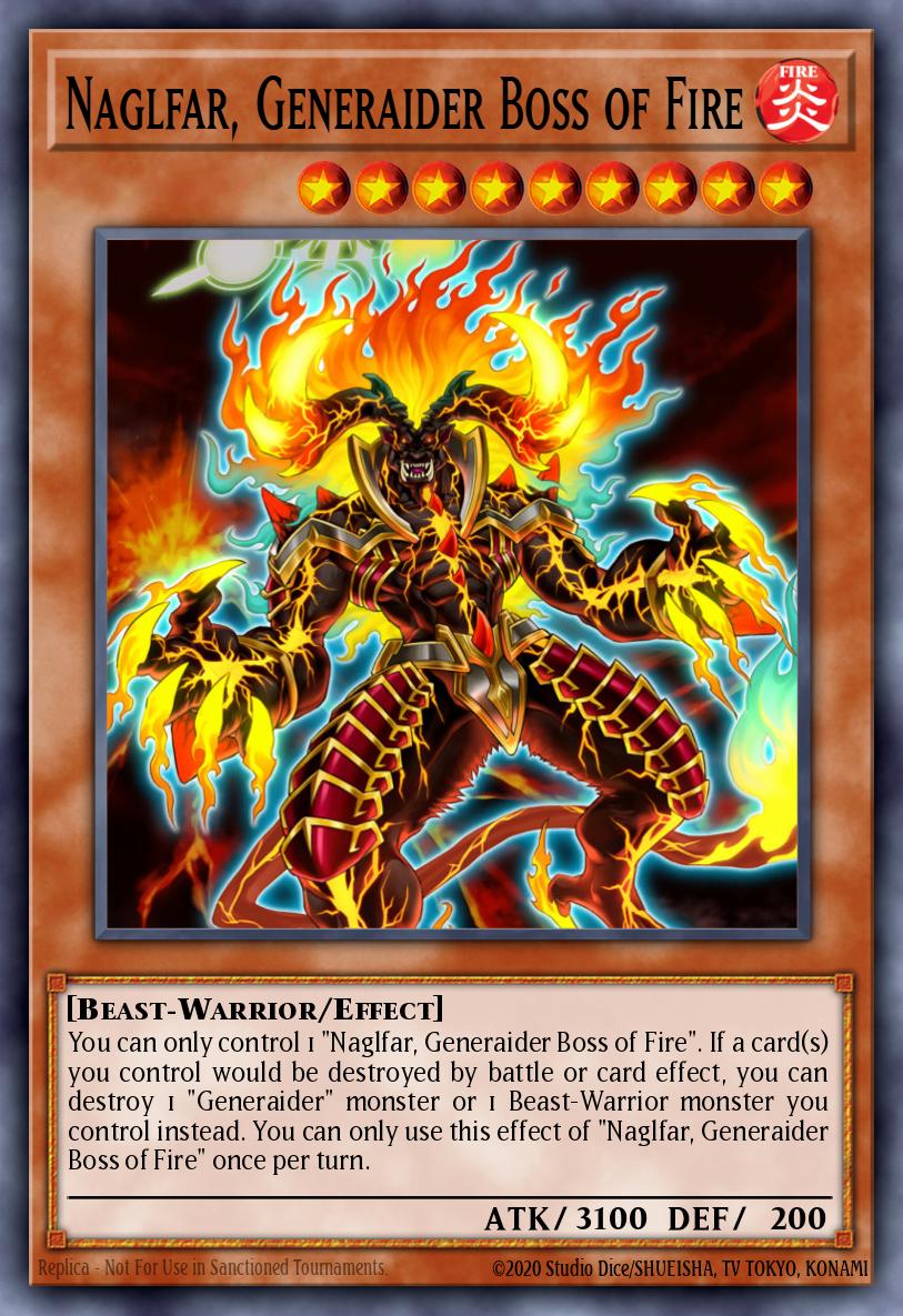 Naglfar, Generaider Boss of Fire MYFI-EN030 – Mystic Fighters