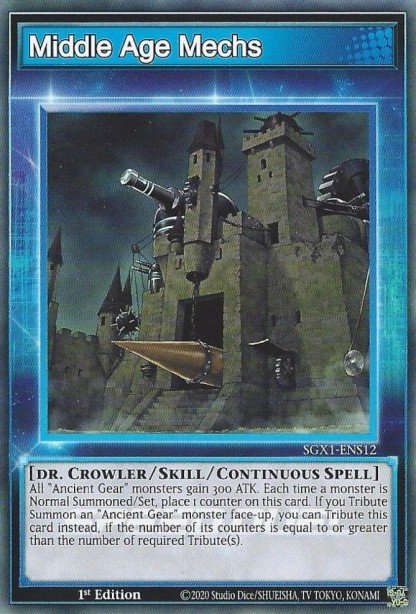 Middle Age Mechs (Skill Card) SGX1-ENS12 – Speed Duel GX: Duel Academy Box