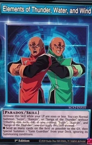 Elements of Thunder, Water, and Wind SGX2-ENS10 – Speed Duel GX: Midterm Paradox