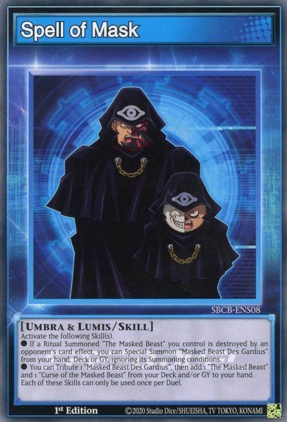 Spell of Mask (Skill Card) SBCB-ENS08 – Speed Duel: Battle City Box