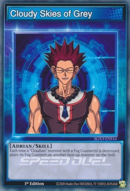 Cloudy Skies of Grey SGX3-ENS16 – Speed Duel GX: Duelists of Shadows