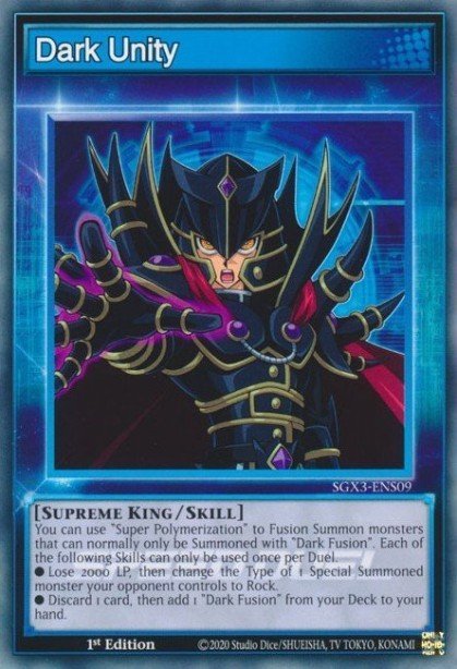 Dark Unity SGX3-ENS09 – Speed Duel GX: Duelists of Shadows