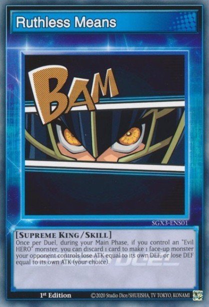 Ruthless Means SGX3-ENS01 – Speed Duel GX: Duelists of Shadows