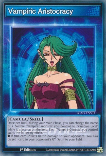 Vampiric Aristocracy SGX3-ENS03 – Speed Duel GX: Duelists of Shadows