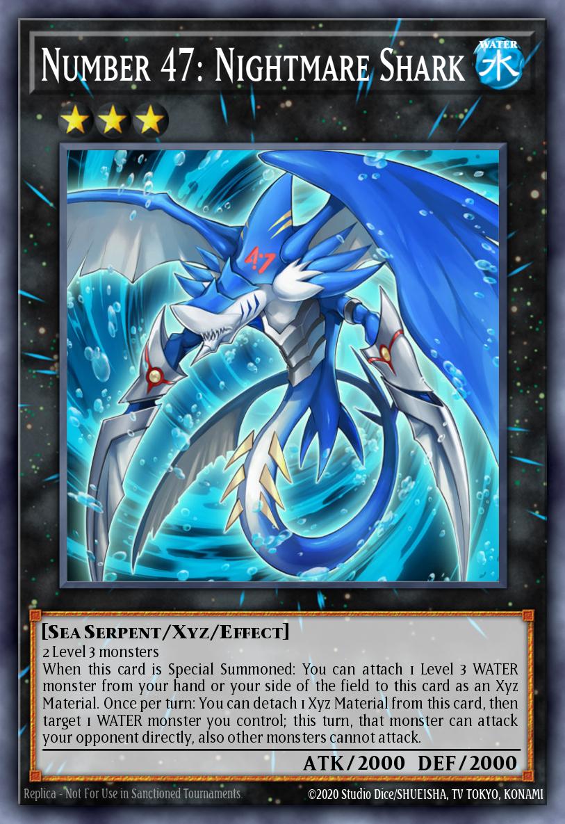 Number 47: Nightmare Shark YZ04-EN001 – Yu-Gi-Oh! ZEXAL Volume 4 promotional card
