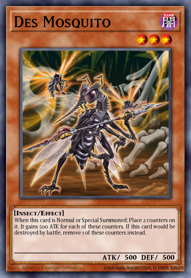 Des Mosquito YDB1-EN003 – Yu-Gi-Oh! GX Card Almanac promotional cards