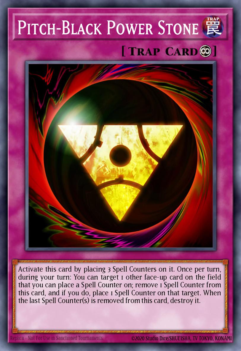 Pitch-Black Power Stone SDSC-EN036 – Spellcaster's Command Structure Deck
