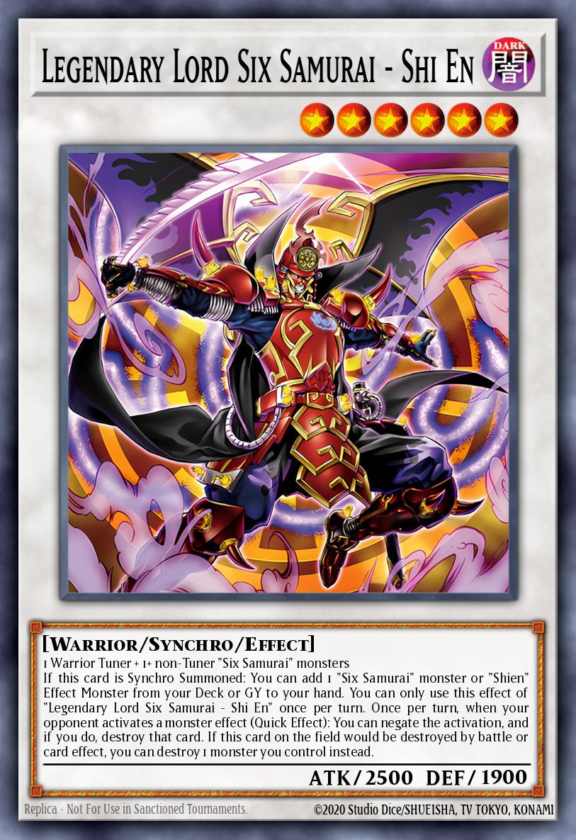 Legendary Lord Six Samurai - Shi En MP25-EN107 – 2025 Mega-Pack Tin