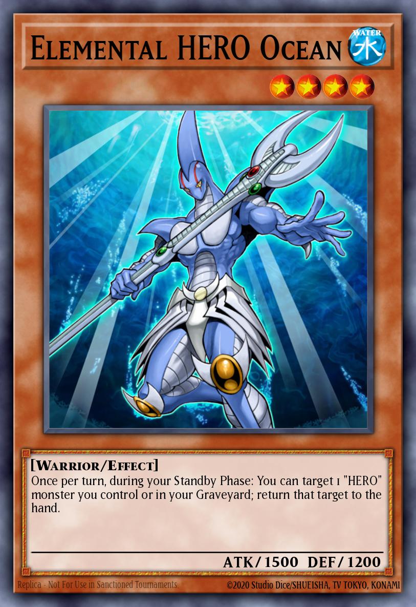 Elemental HERO Ocean JUMP-EN013 – Shonen Jump Vol. 5, Issue 6 promotional card