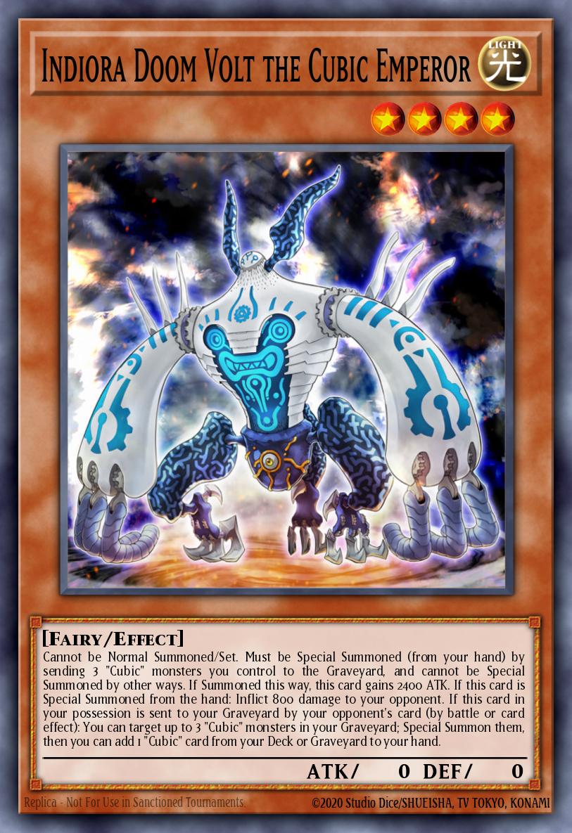 Indiora Doom Volt the Cubic Emperor MVP1-ENS38 – Yu-Gi-Oh! The Dark Side of Dimensions Movie Pack Secret Edition