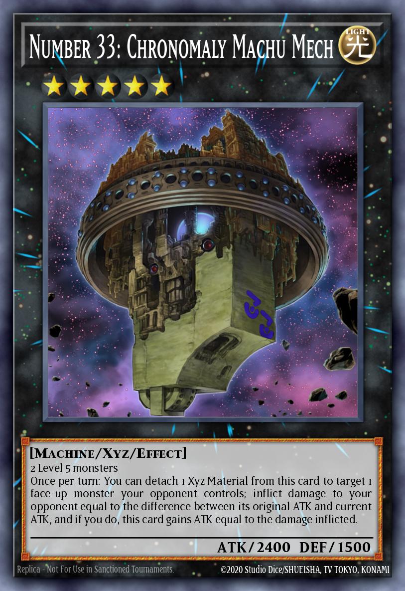 Number 33: Chronomaly Machu Mech REDU-EN043 – Return of the Duelist