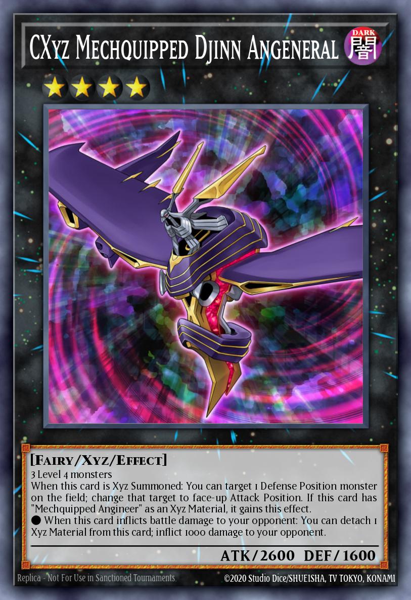 CXyz Mechquipped Djinn Angeneral NUMH-EN036 – Number Hunters