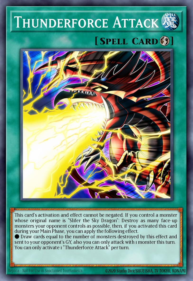 Thunderforce Attack EGS1-EN003 – Egyptian God Deck: Slifer the Sky Dragon