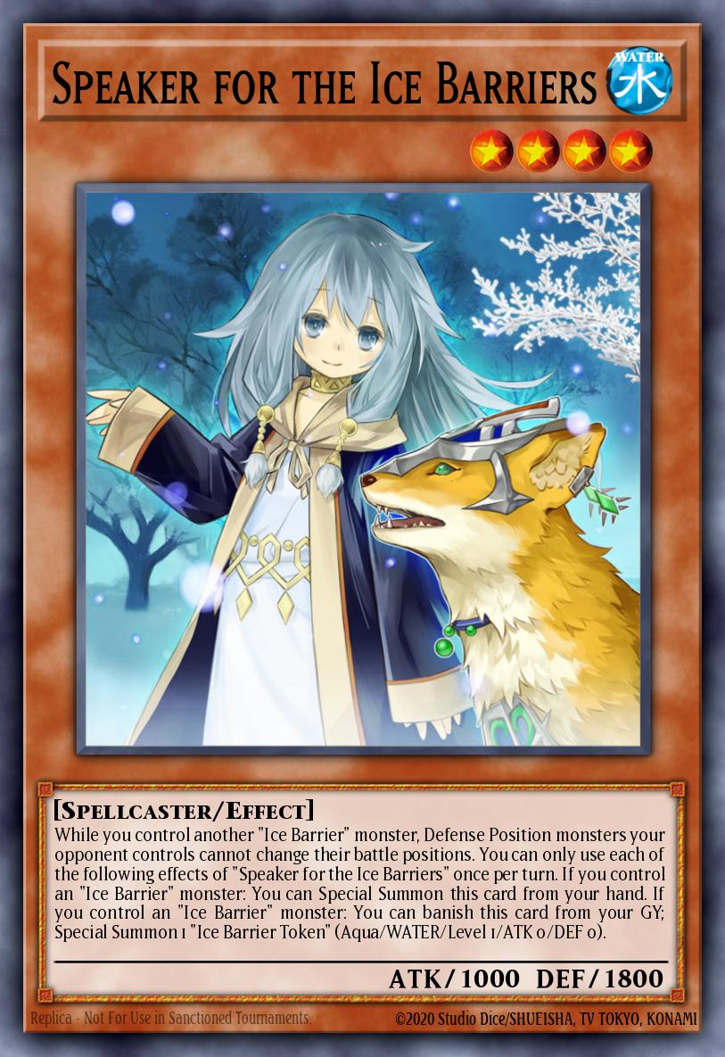 Speaker for the Ice Barriers SDFC-EN003 – Structure Deck: Freezing Chains