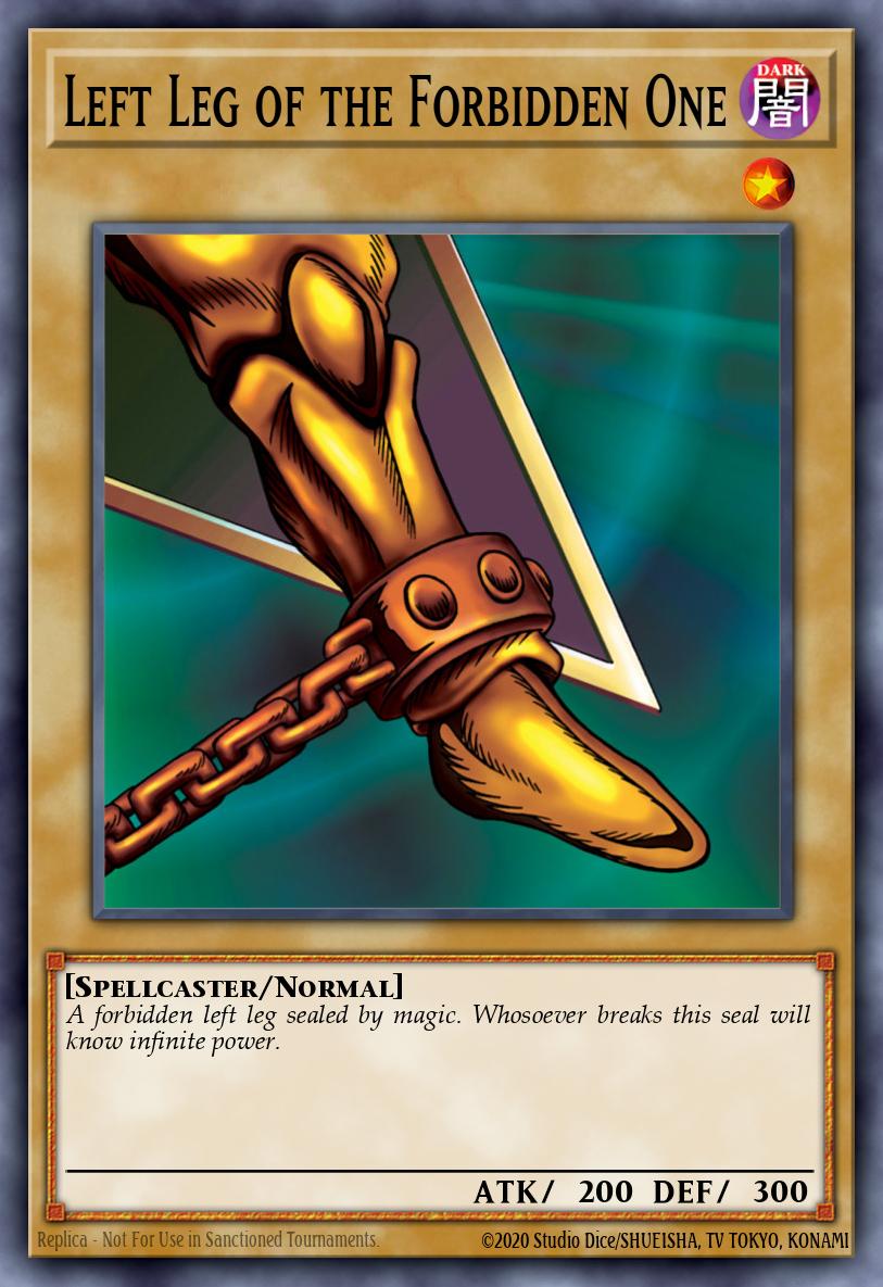 Left Leg of the Forbidden One LOB-EN121 – Legend of Blue Eyes White Dragon