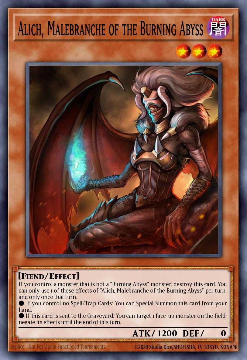 Alich, Malebranche of the Burning Abyss PGL3-EN047 – Premium Gold: Infinite Gold
