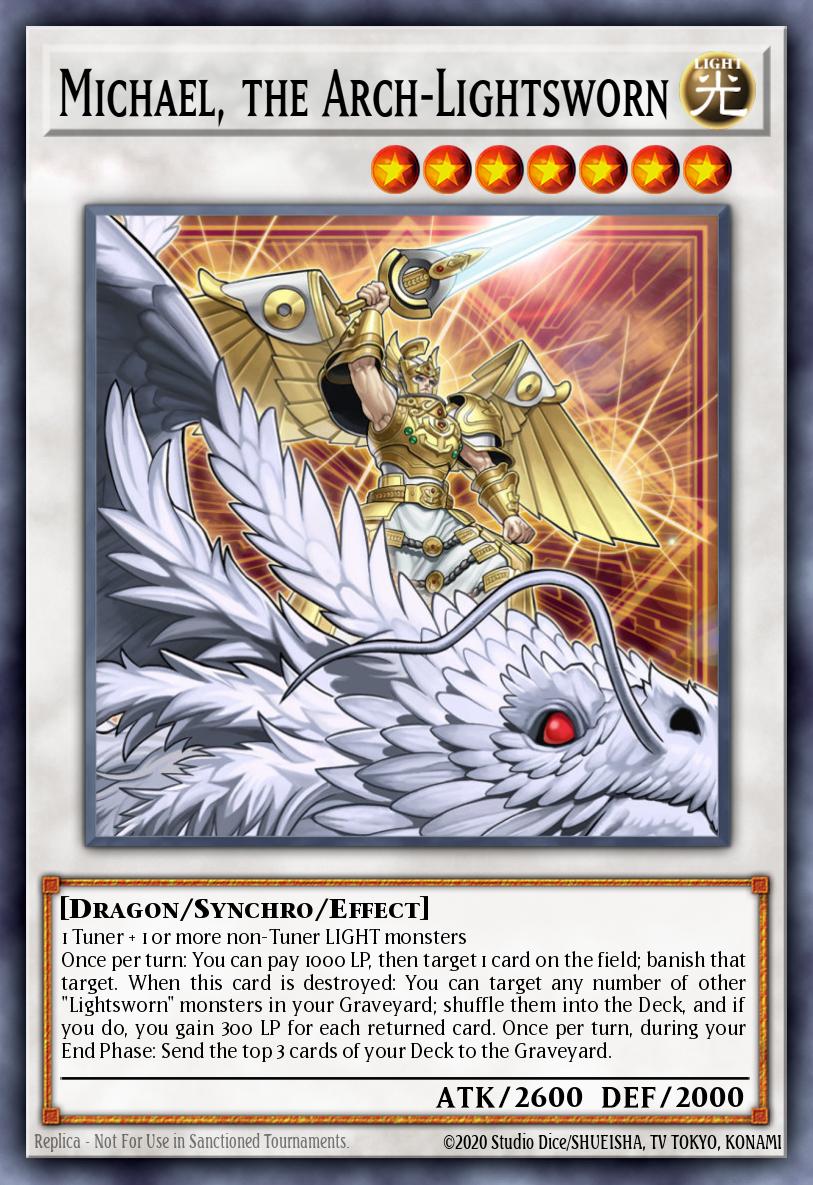 Michael, the Arch-Lightsworn SDLI-EN036 – Realm of Light Structure Deck