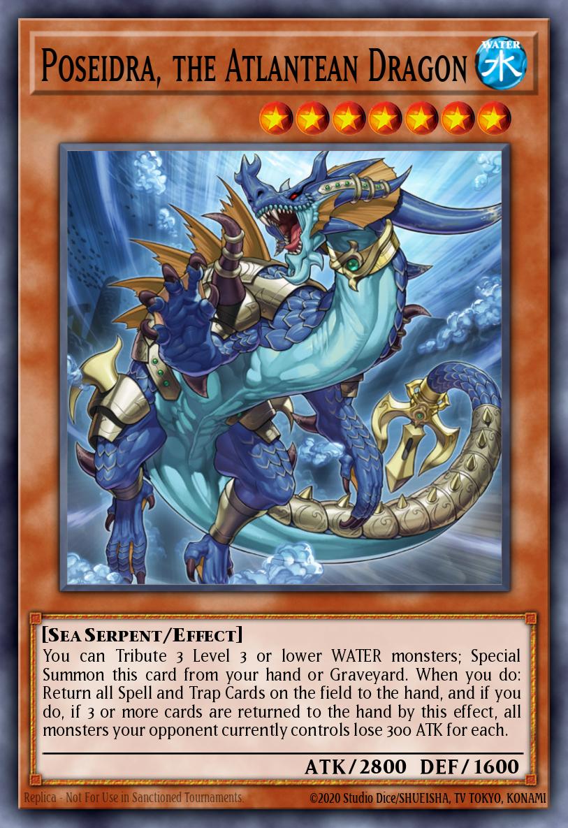 Poseidra, the Atlantean Dragon SDRE-EN001 – Realm of the Sea Emperor Structure Deck