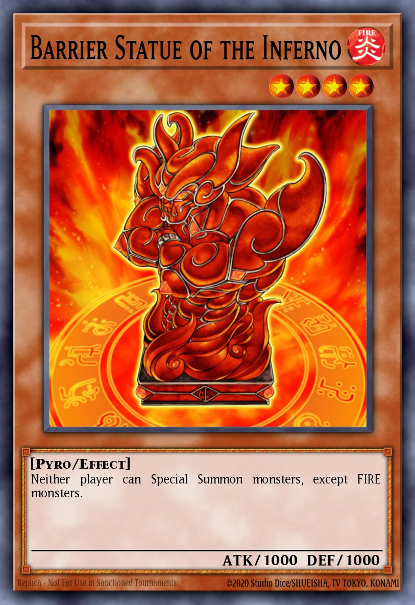 Barrier Statue of the Inferno OP04-EN018 – OTS Tournament Pack 4