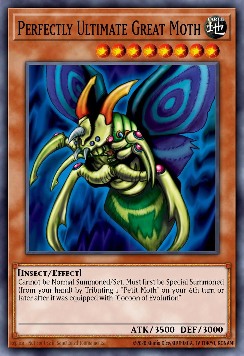 Perfectly Ultimate Great Moth TSC-001 – Yu-Gi-Oh! The Sacred Cards promotional cards