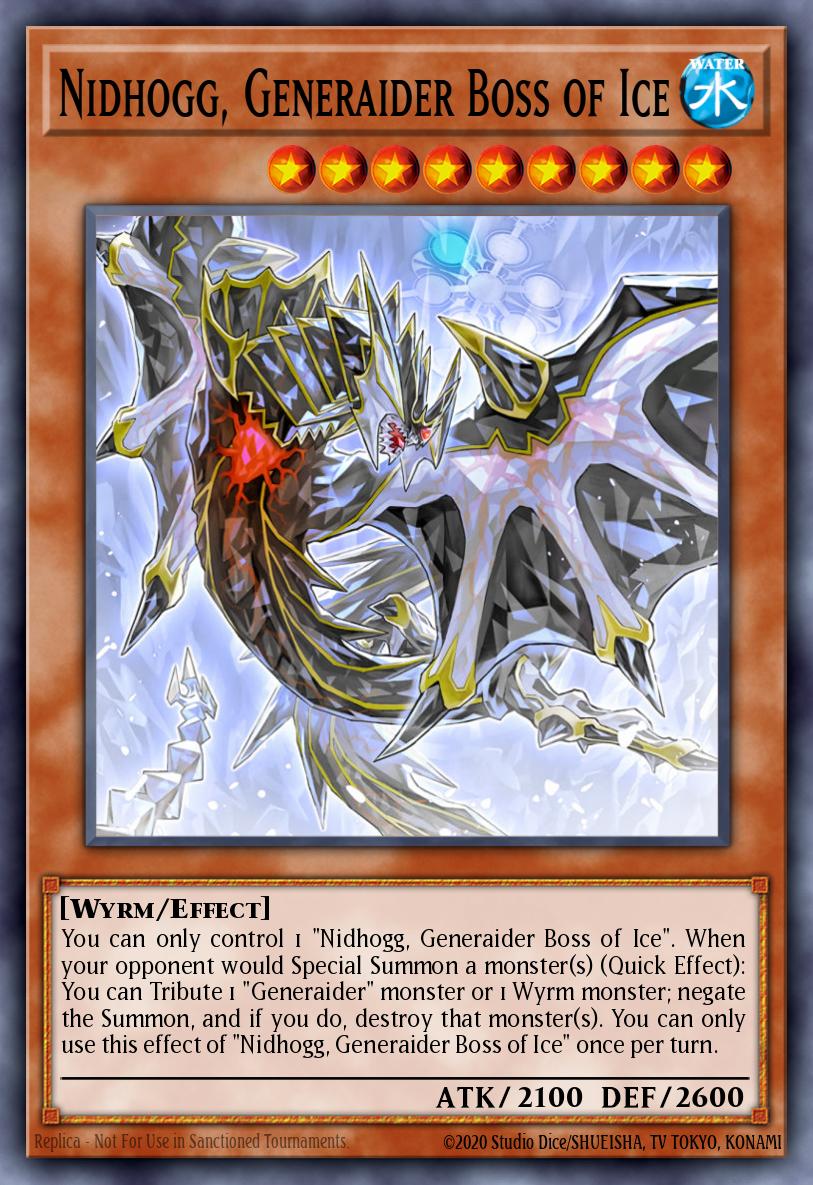 Nidhogg, Generaider Boss of Ice MYFI-EN031 – Mystic Fighters