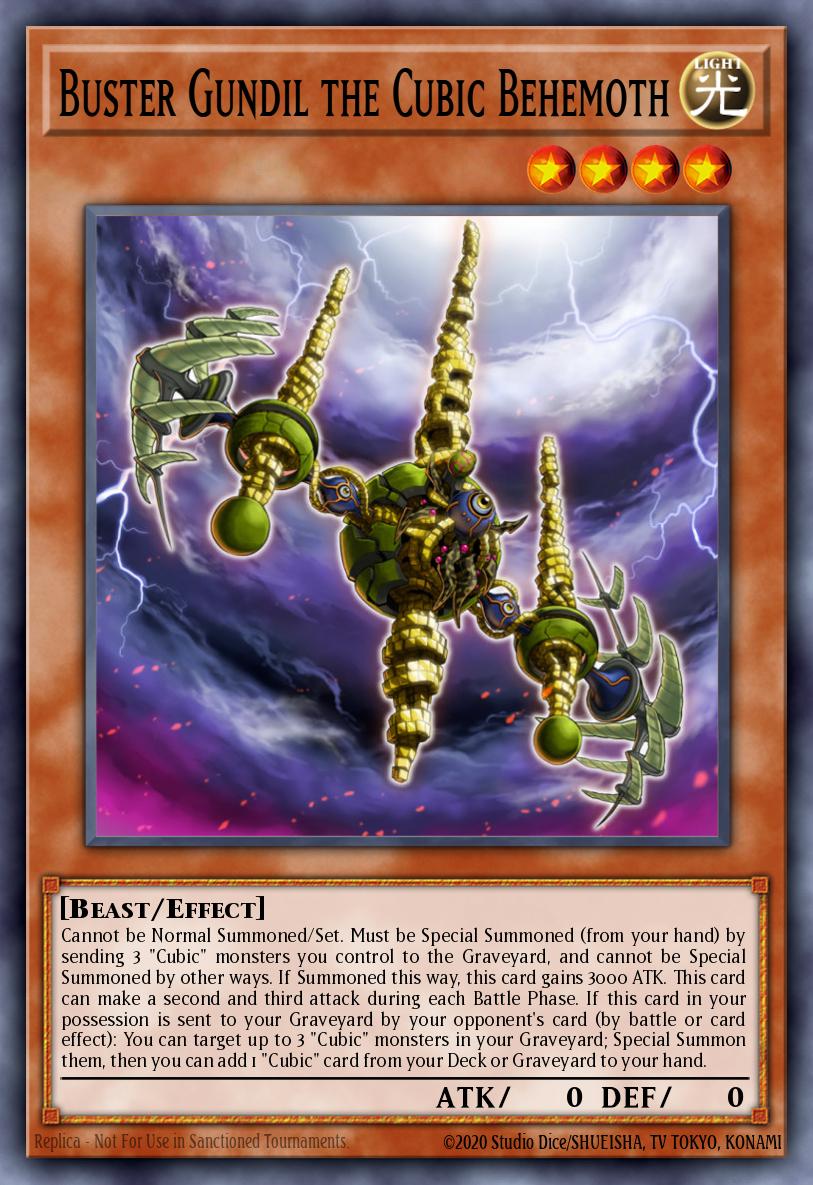Buster Gundil the Cubic Behemoth MVP1-ENG35 – Yu-Gi-Oh! The Dark Side of Dimensions Movie Pack: Gold Edition