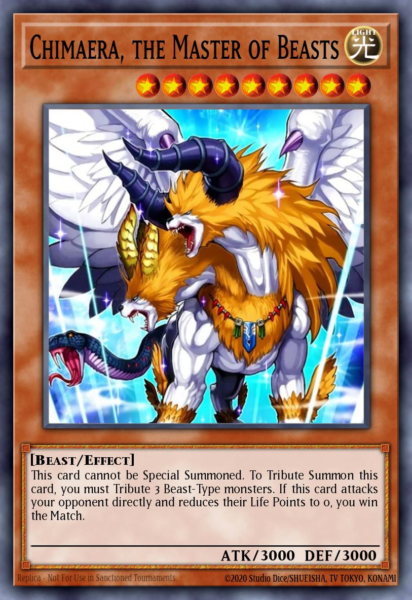 Chimaera, the Master of Beasts WCPS-EN701 – Yu-Gi-Oh! World Championship 2007 prize cards