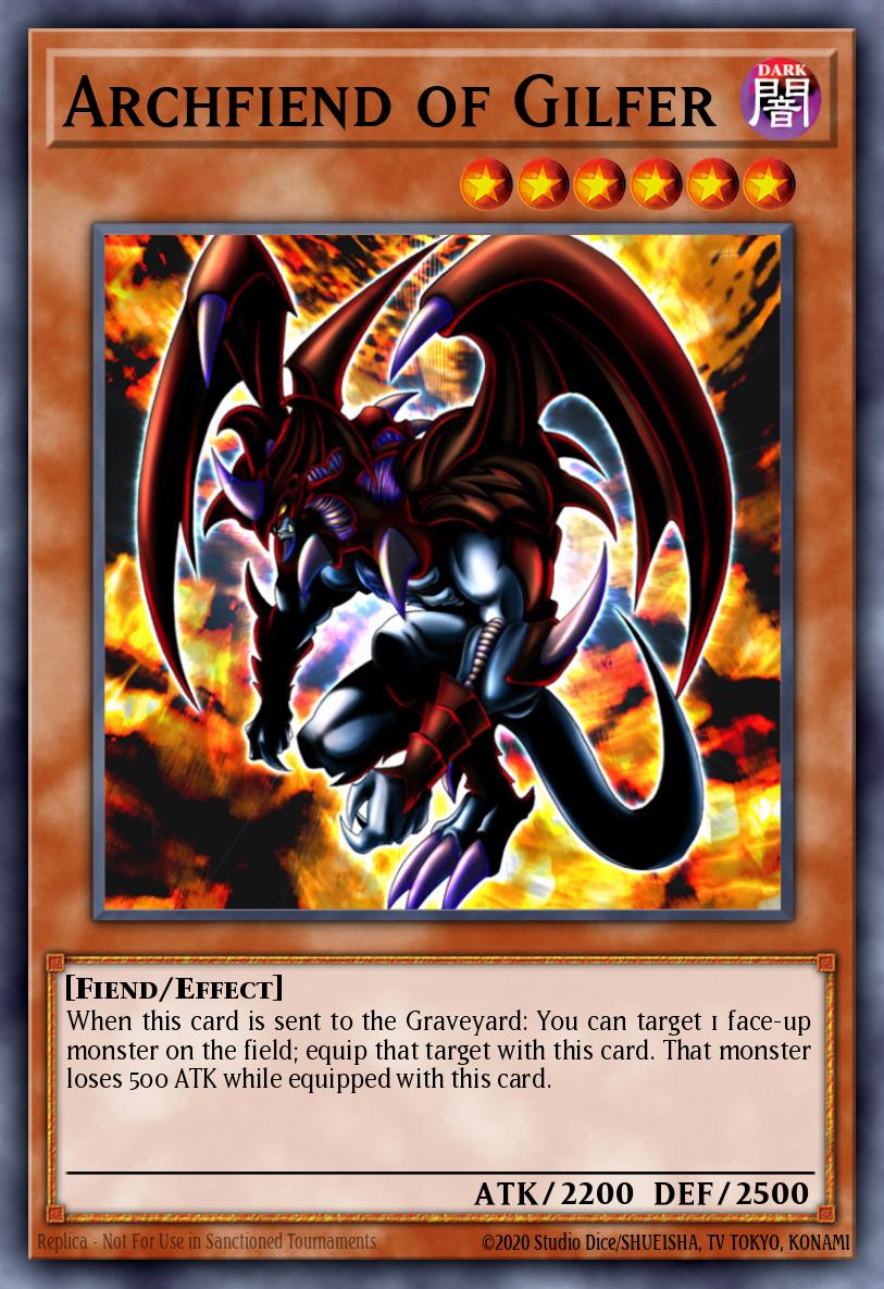 Archfiend of Gilfer JMP-EN003 – Shonen Jump Vol. 3, Issue 1 promotional card