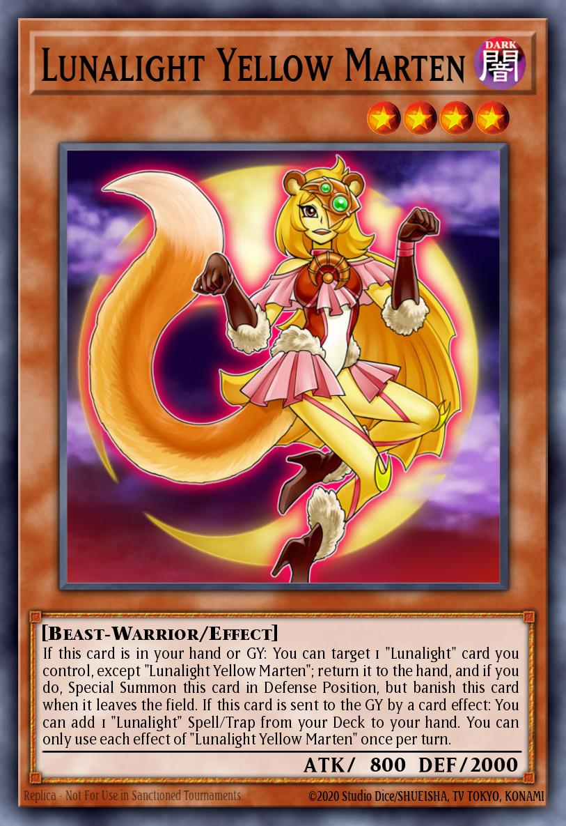 Lunalight Yellow Marten LAVD-ENL08 – Legendary Arc-V Decks