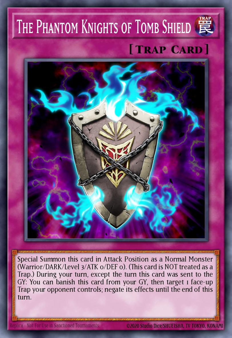 The Phantom Knights of Tomb Shield PGL3-EN017 – Premium Gold: Infinite Gold