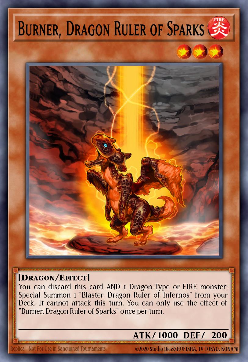 Burner, Dragon Ruler of Sparks RA03-EN256 – Quarter Century Bonanza